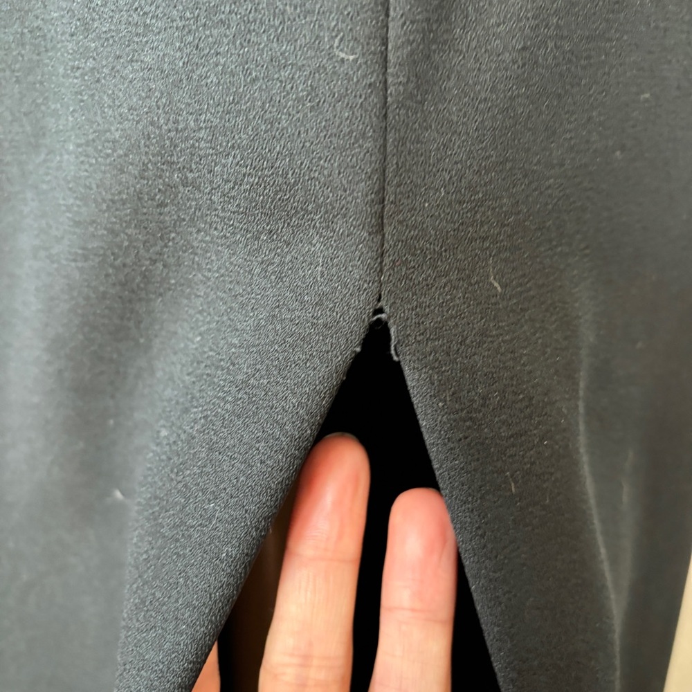 Vintage Strapless Solid Black Full Length Cocktai… - image 5